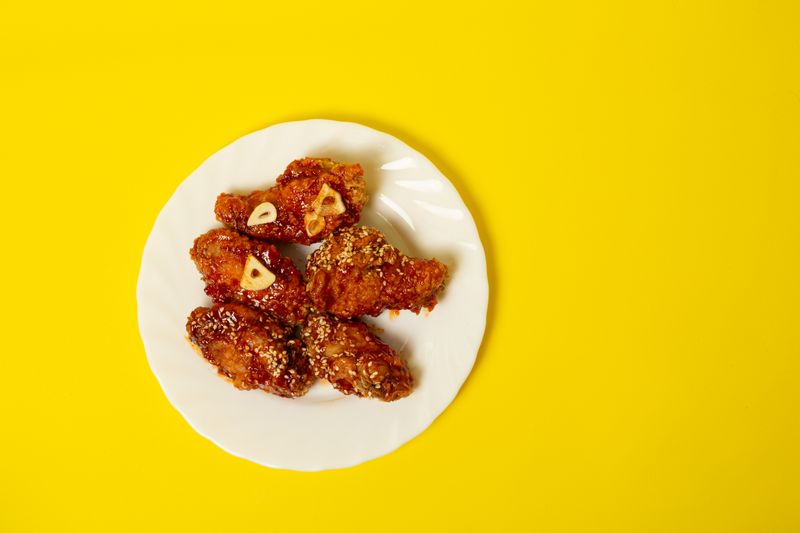 Honey Garlic Wings - wings over sweet and savory